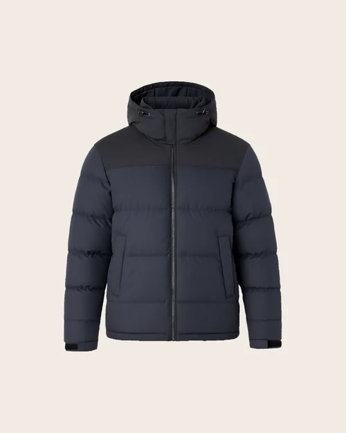 Hugo — Zweifarbige Steppjacke mit Kapuze, Outerwear für Herren von Legenda Fashion