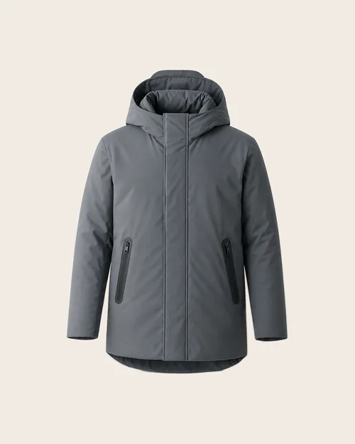 Iker — Wattierter Parka mit verschweißten Reißverschlüssen, Outerwear für Herren von Legenda Fashion