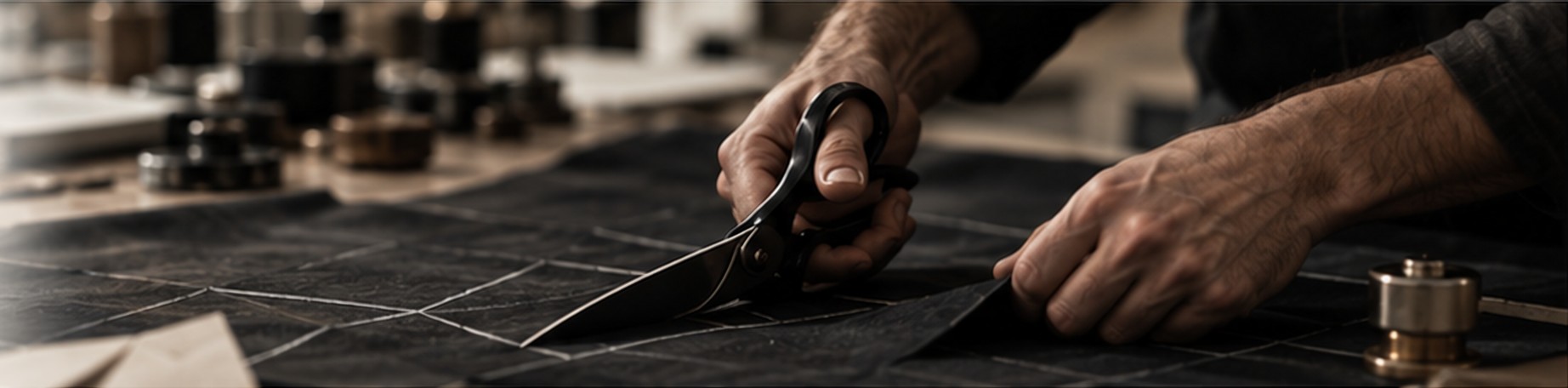 Cutting jacket patterns by hand