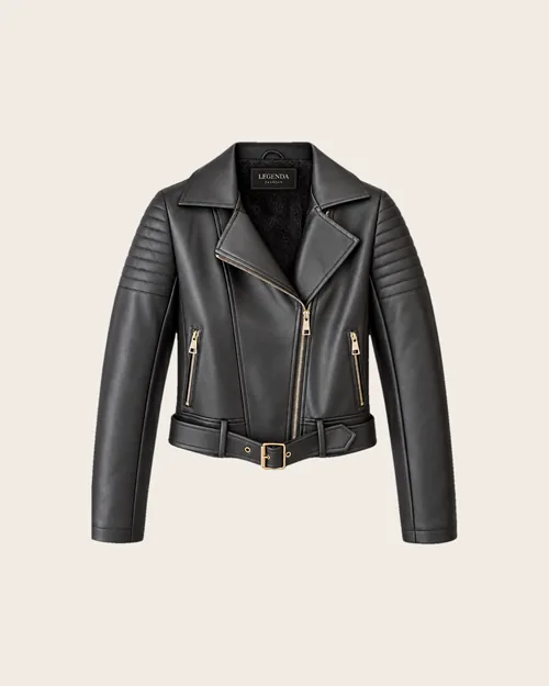 Lena — Bikerjacke aus Kunstleder, Outerwear für Damen von Legenda Fashion